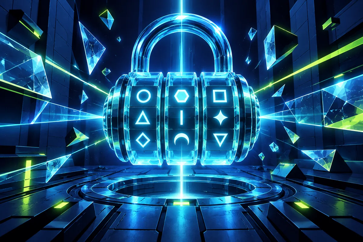 Luminous blue code lock for Signal Lock